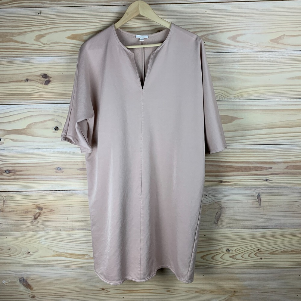 COS Tunic Dress Medium Blush Pink French Terry Lagenlook Minimalist